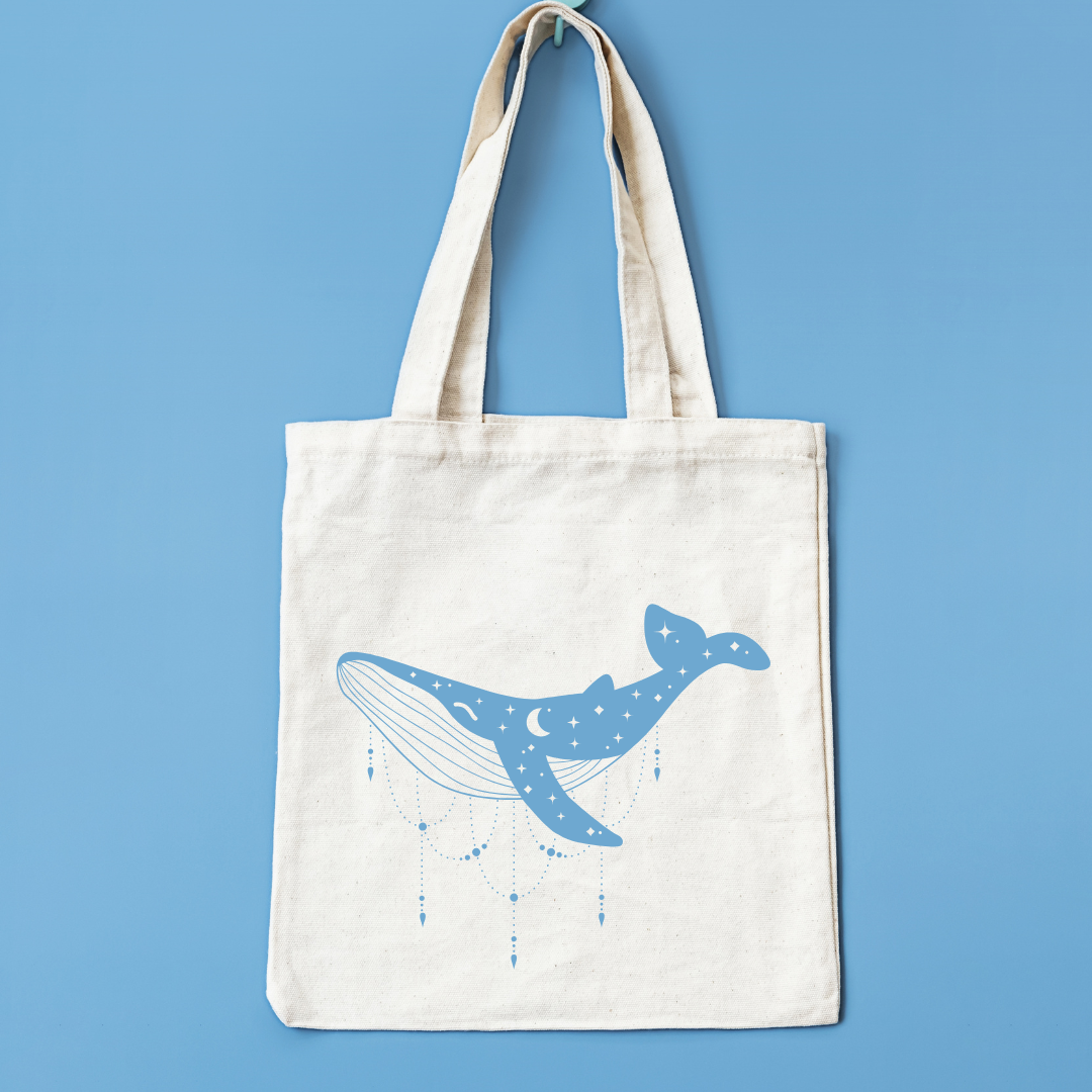 Blue whale Tote Bag