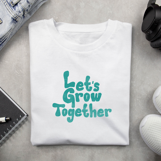 Let's grow together Crop top